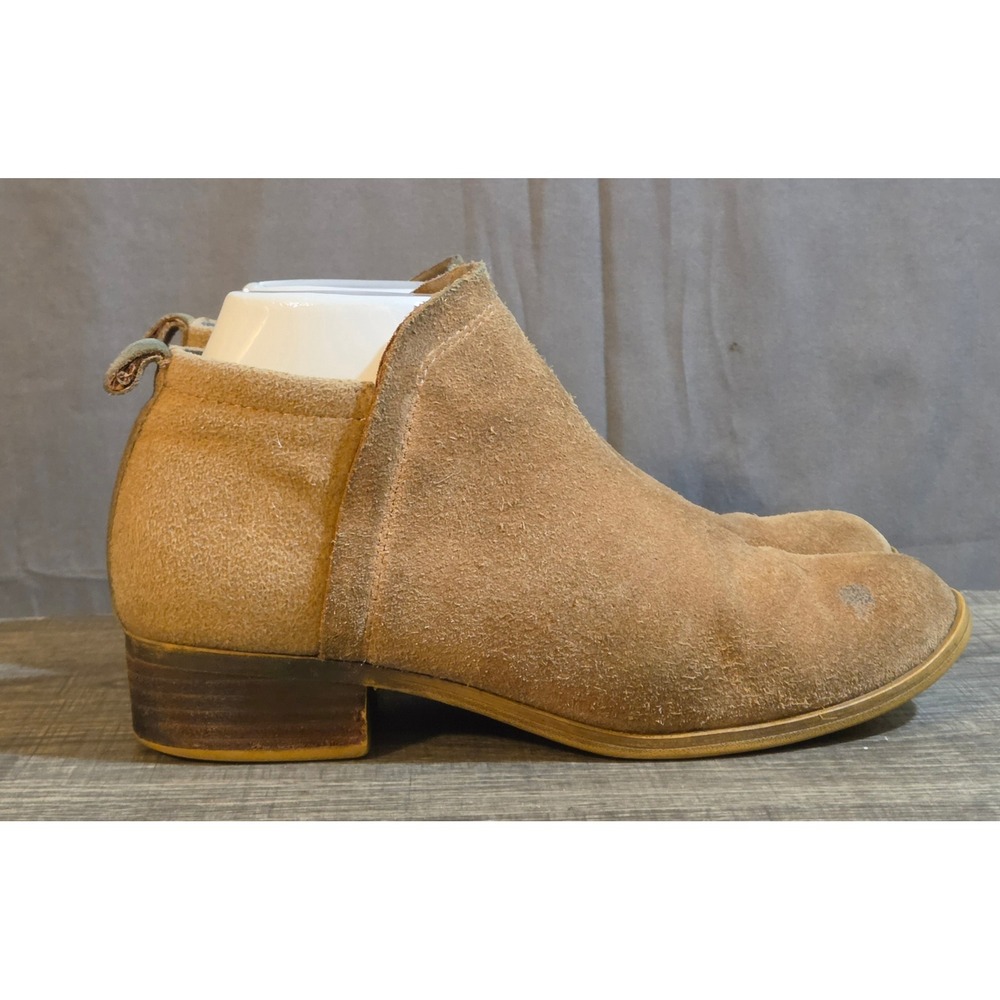 Tom's Deia Side Zip Ankle Boots Women's Size 6.5 Tan